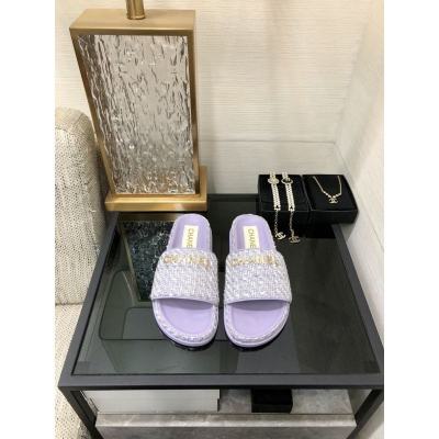 CHANEL 2022 early spring latest honey slippers fashion versatile series imported sheepskin cushioned feet
